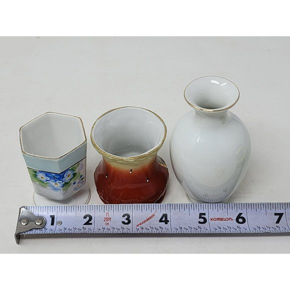 Lot Of 3 Vintage 1Noritake 1Import, 1China Mini Vases‎ Flowers Oskarshamn - Picture 14 of 16